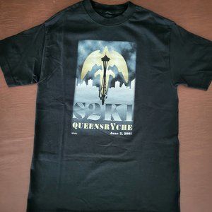 Vintage Queensryche June 2 2001 "S2K1" Tour Double Sided T Shirt ~Men's Medium
